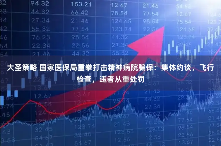 大圣策略 国家医保局重拳打击精神病院骗保：集体约谈，飞行检查，违者从重处罚
