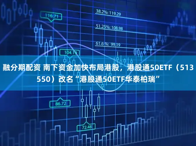 融分期配资 南下资金加快布局港股，港股通50ETF（513550）改名“港股通50ETF华泰柏瑞”