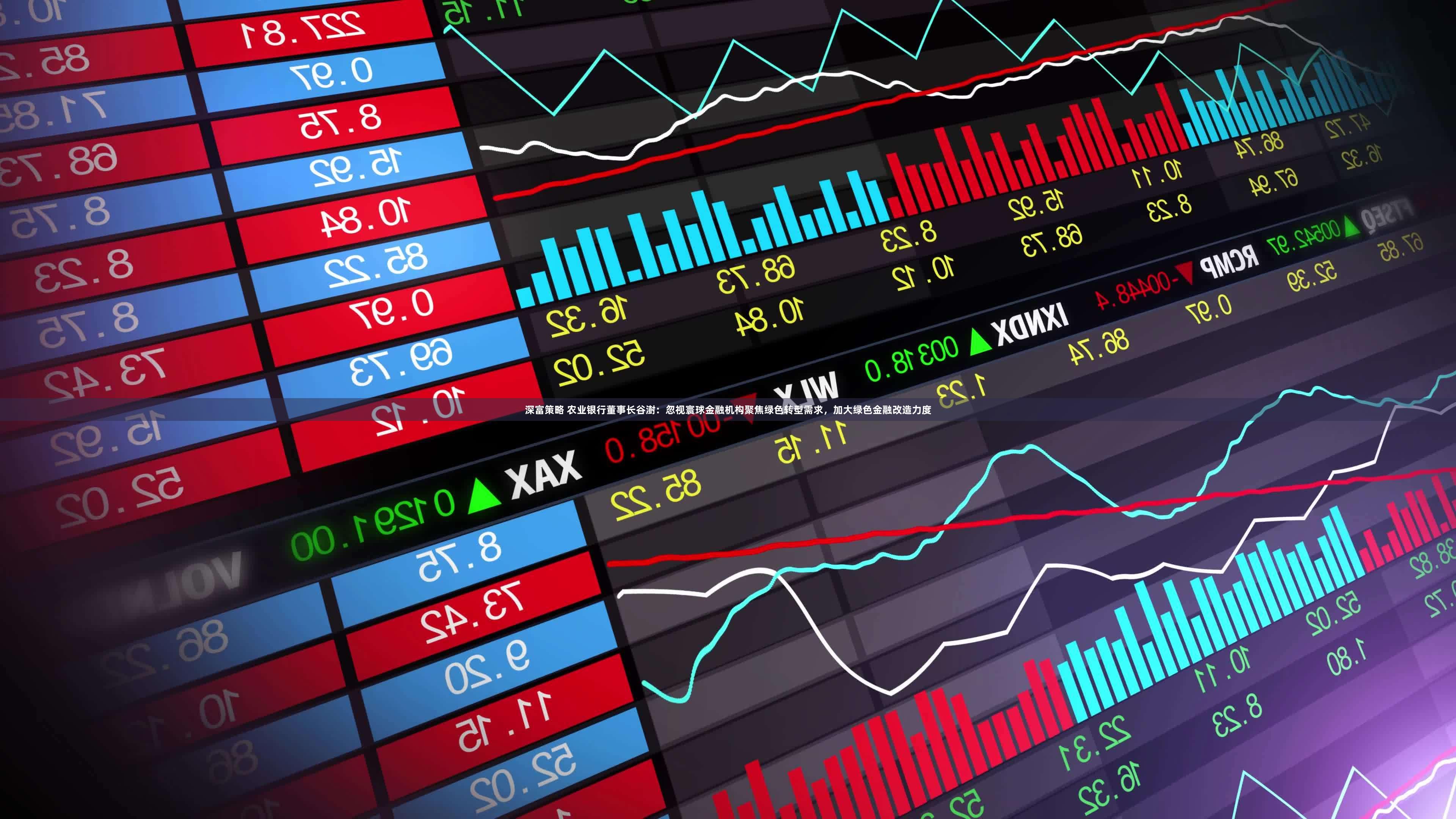 深富策略 农业银行董事长谷澍:忽视寰球金融机构聚焦绿色转型需求,加大绿色金融改造力度