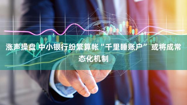 涨声操盘 中小银行纷繁算帐“千里睡账户” 或将成常态化机制