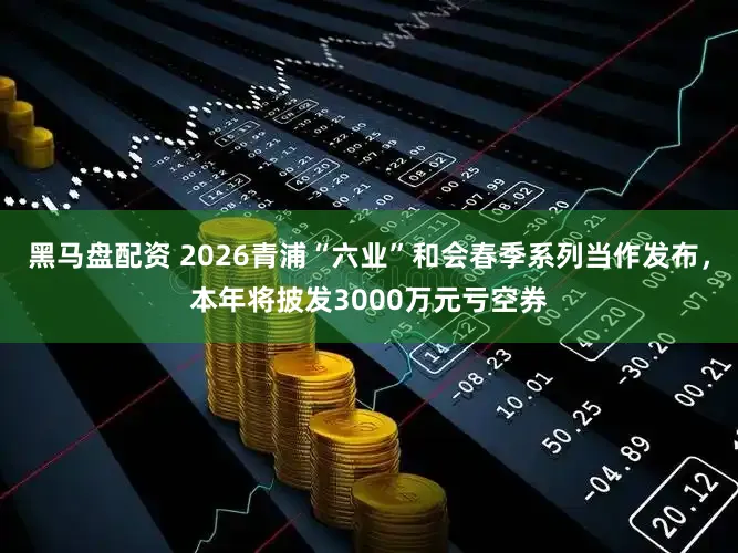 黑马盘配资 2026青浦“六业”和会春季系列当作发布,本年将披发3000万元亏空券